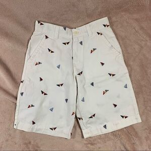 Cherokee Dressy Shorts White Sailboats 12